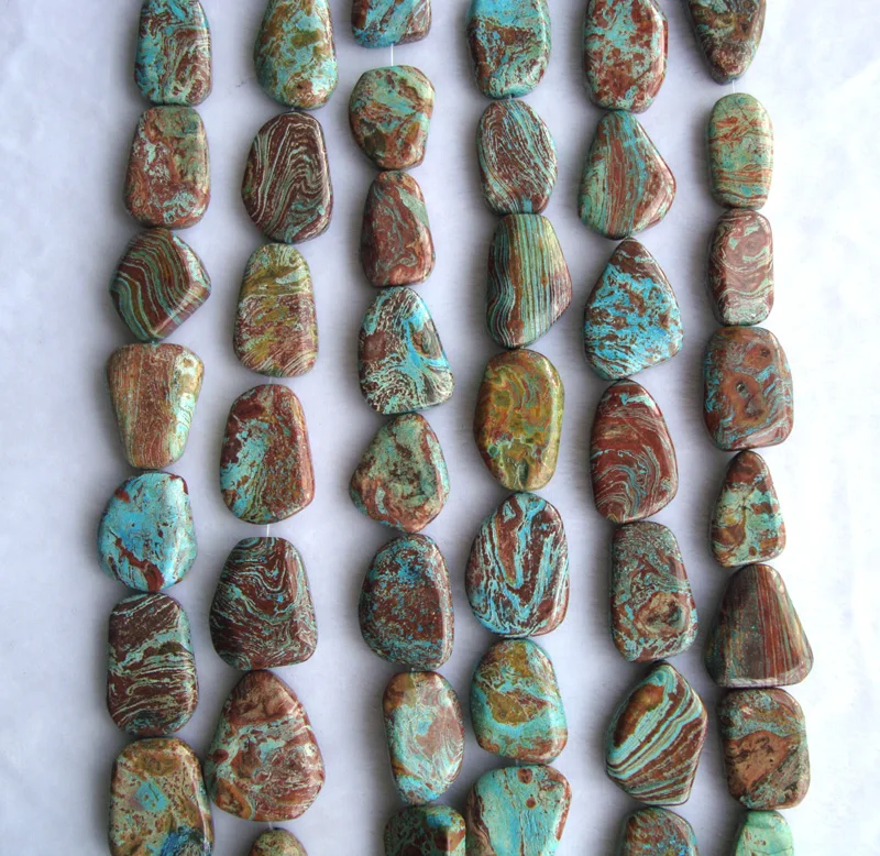 Натуральные радужные вены яшма свободной формы бусины россыпью для изготовления