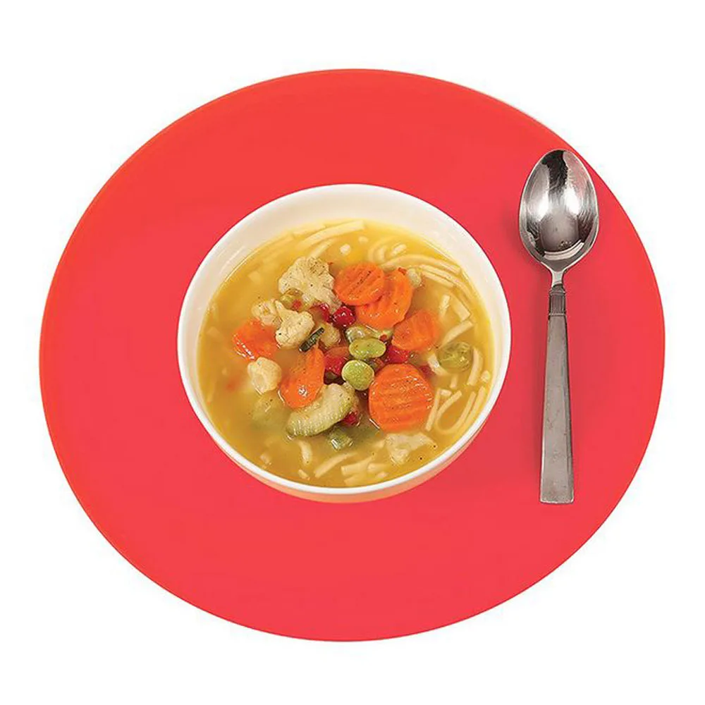 Силиконовый круглый микроволновый антипригарный коврик для духовки кухонный