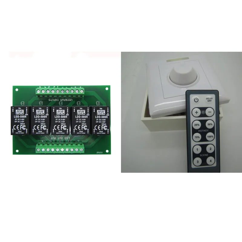 Standard D Topledlight настроить 5 канала LDD-500H светодиодный драйвер LDD платы LDD диммер контроллер Портативное освещение - Цвет: Standard D