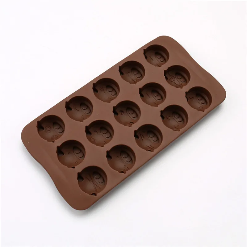 Силиконовая форма для выпечки торта леденцов шоколада льда 15 отверстий с узором