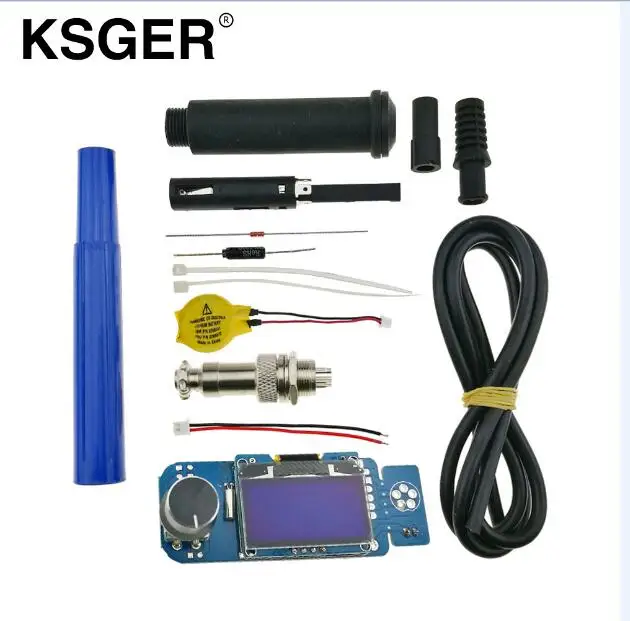 SET 3 KSGER V2.1S Электрические паяльники T12 STM32 OLED 1,3 Размер контроллер экрана 9501 паяльная Ручка DIY наборы для Hakko T12 наконечник - Цвет: SET 3