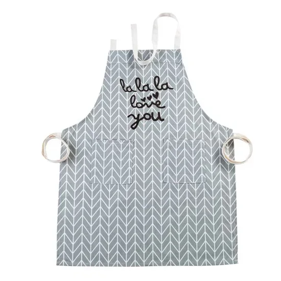 Темно-серый Современный простой стиль Лидер продаж высокое качество хлопок водонепроницаемый Женский фартук Регулируемый без рукавов для приготовления пищи рабочие фартуки кухонный фартук - Цвет: Темно-серый