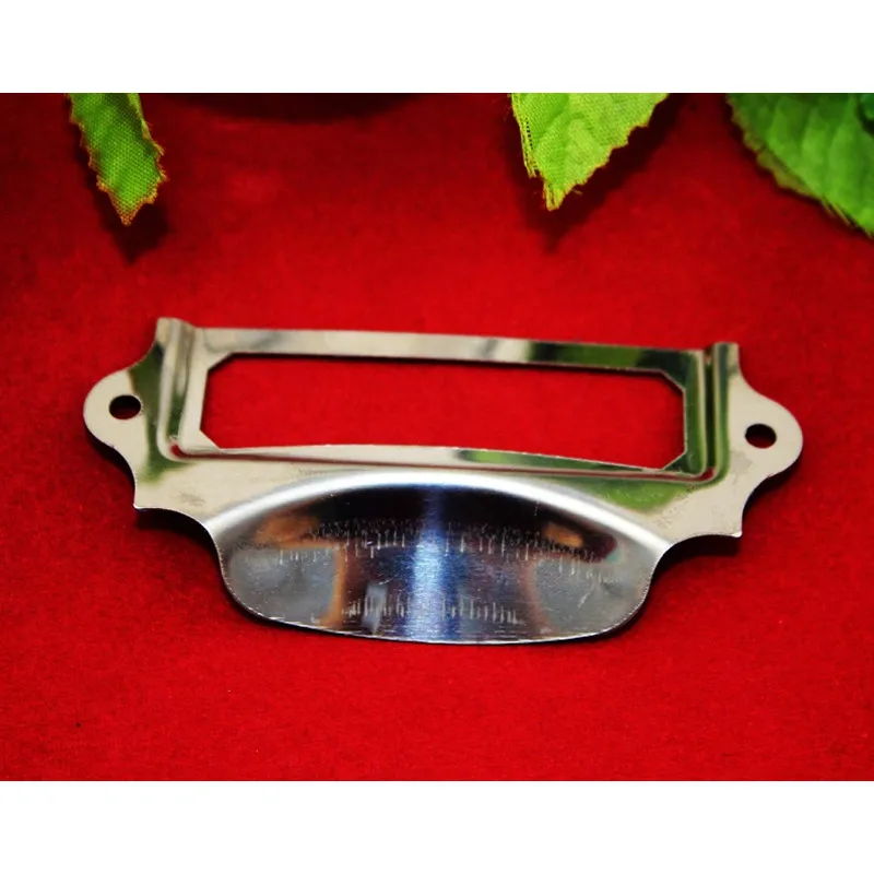 Stainless Steel Metal Kitchen Drawer Cabinet Door Handle Furniture Knobs Cupboard Modern Shell Pull Handles Card Holder 4Pcs |