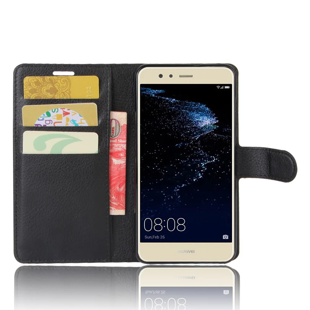 Лидер продаж Huawei P10 Lite 5.2 дюйма чехол бумажник Стиль искусственная кожа Телефон