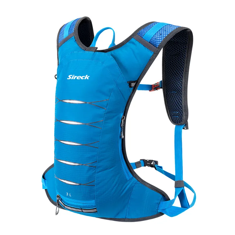 Sireck 3L Открытый походный рюкзак 2L сумка для воды спортивная гидратация пакет для альпинизма пешего туризма бегущий велосипед велосипедный водный рюкзак мочевой пузырь - Цвет: BlueWithoutWaterBag