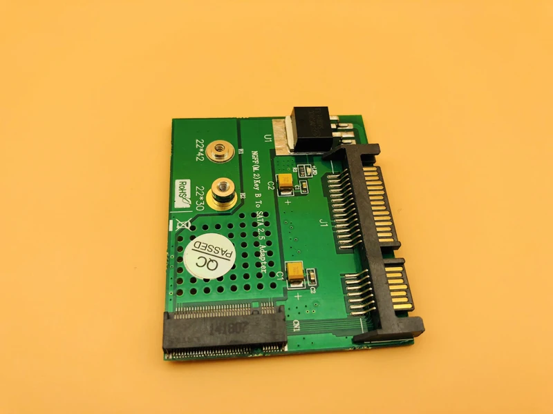 Низкий профиль половинная высота M.2 NGFF Mini PCI-E 2 полоса SSD до 5 &quotSATA 22pin HDD жесткий