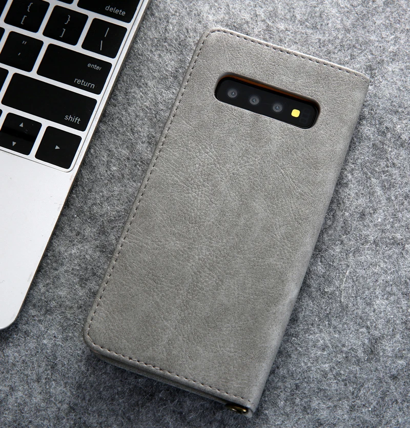 Чехол-кошелек для samsung Galaxy S10, многофункциональный флип-чехол с подставкой для карт, чехол для смартфона samsung S10 Plus, полный защитный чехол