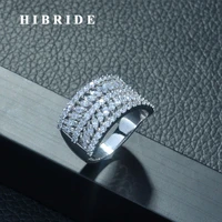 hibride elegant design cz ring paved aaa cubic zircon stone fashion women ring jewelry patry accessories bijoux femme r 262