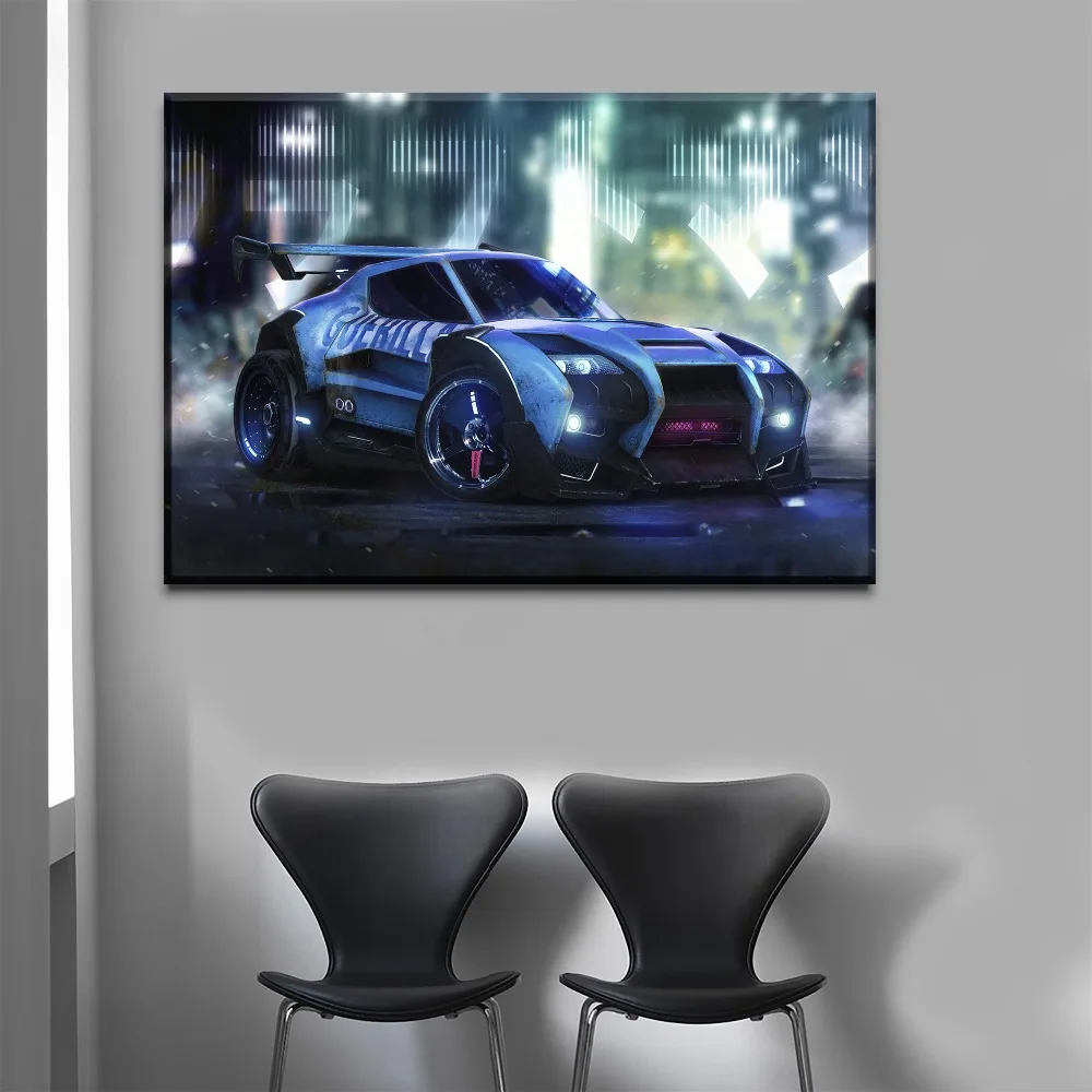 Рамки или без рамки 5 шт Rocket League крутая игра автомобиль Картина гостиная дома
