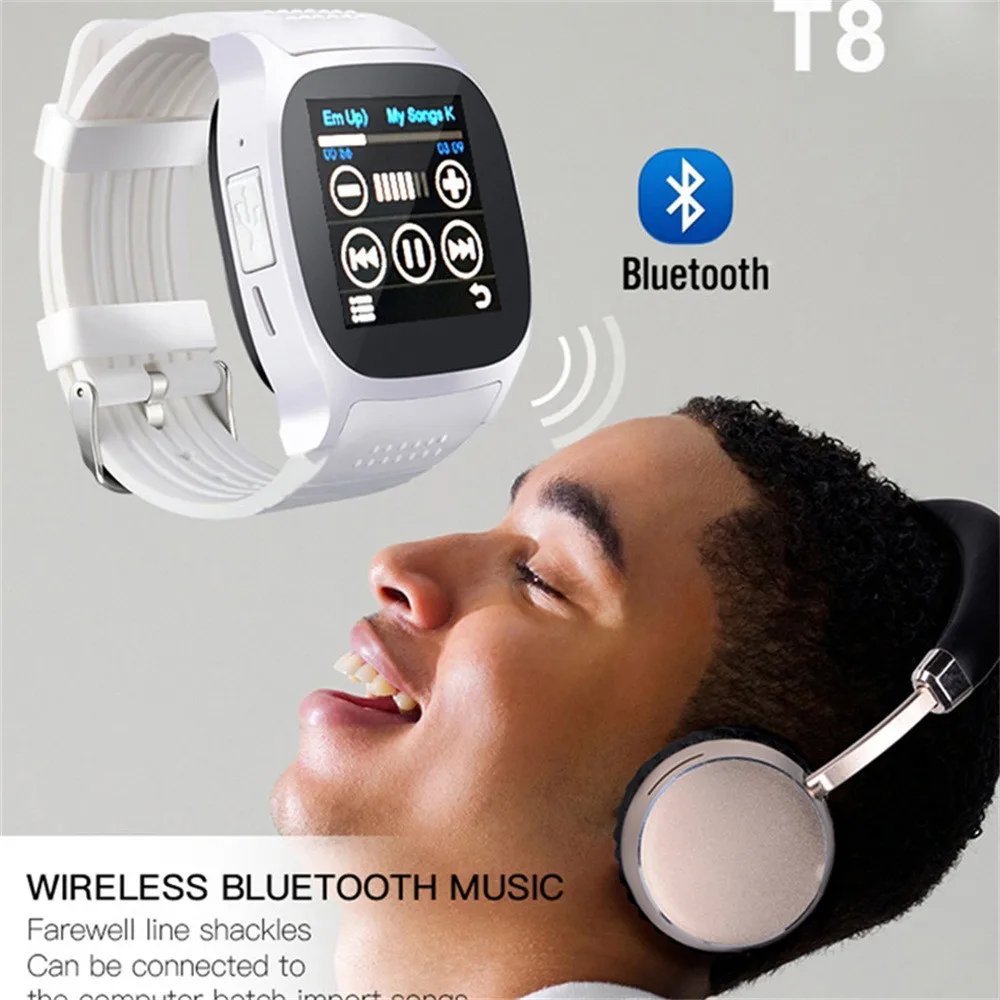 Новые 360 T8 Bluetooth Смарт часы с камерой Facebook Whatsapp поддержка sim карты TF для телефона