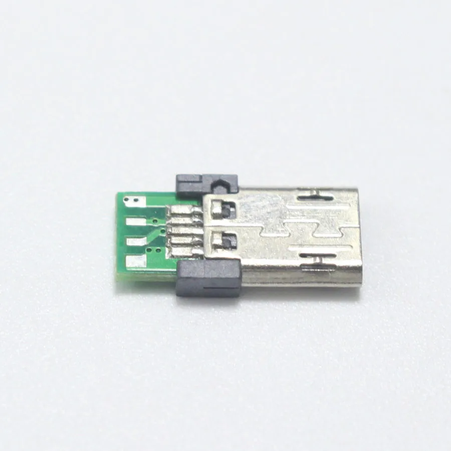 10 шт. 5Pin Micro USB штекер Адаптер разъем 2,54 мм сварная плата конвертер Pinboard для мобильного телефона линии передачи данных