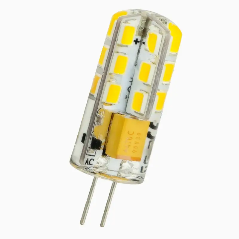 Набор из 12 G4 светодиодный светильник лампы 24 SMD 2835 энергосберегающая лампа 6 Вт AC/DC