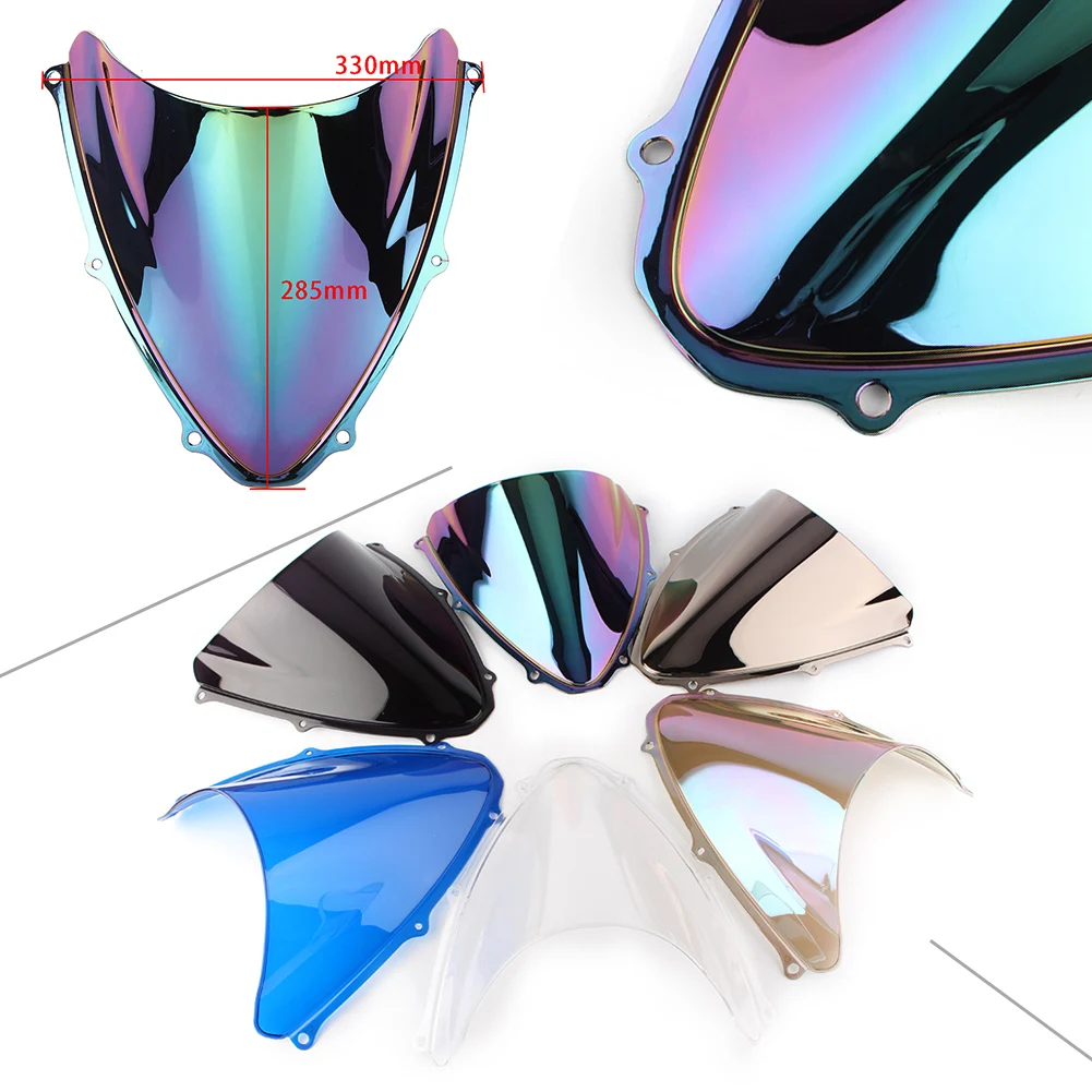 Лобовое стекло мотоцикла двойной пузырь для Suzuki GSXR 600 750 2006 2007 K6 / GSXR600 GSXR750 06 07| |