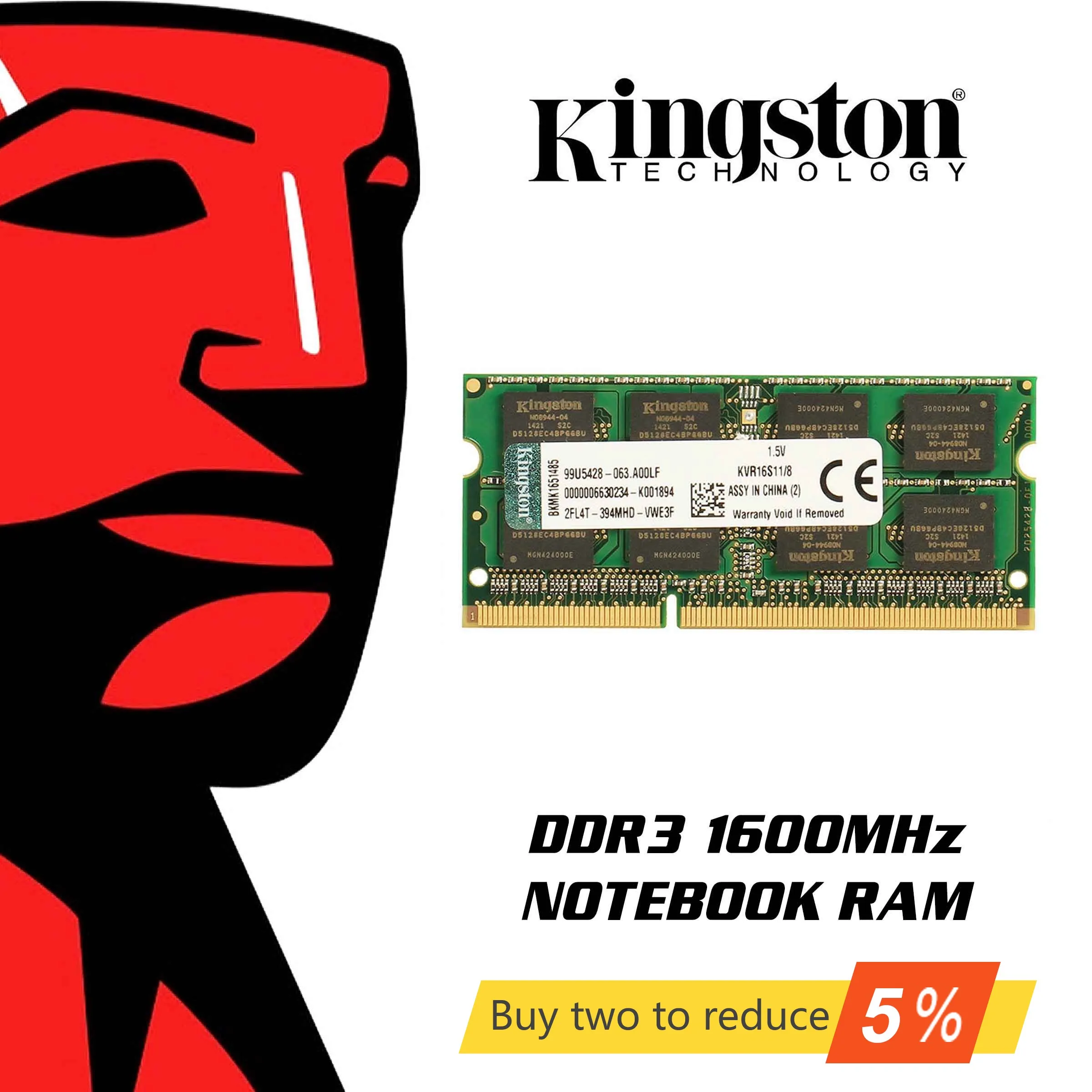 Память Kingston RAM для ноутбука DDR3 1600 МГц 1,35 в 4 ГБ/8 ГБ от AliExpress RU&CIS NEW