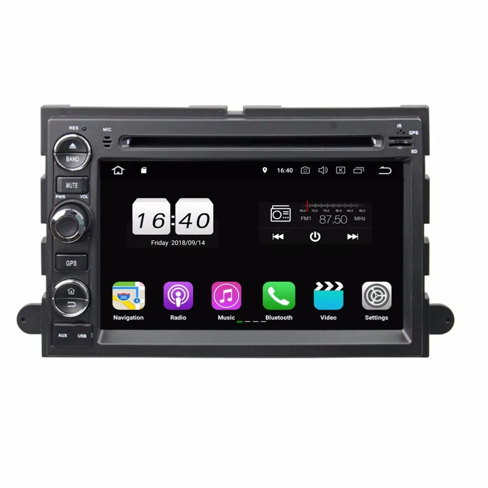 Android 8 1 2 Гб ОЗУ 16 4 ядра для Ford Fusion Explorer F150 Edge Expedition 2006 2009 Автомобильный dvd плеер GPS