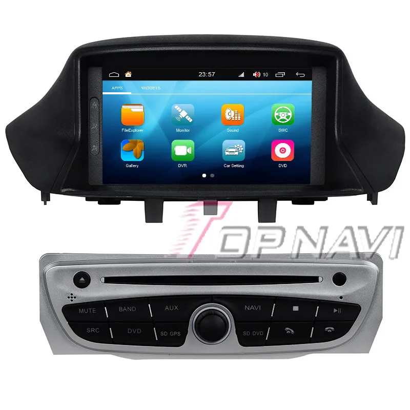 Topnavi Восьмиядерный S200 Android 8 0 автомобильный DVD мультимедийный плеер для Megane III