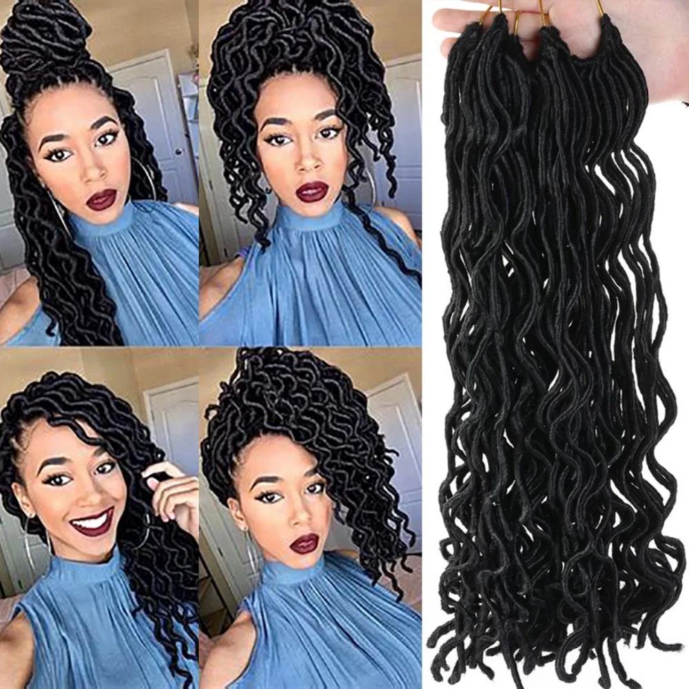 DIFEI (1 5 пакетов) искусственная Locs вязаный крючком волос глубокая волна плетение