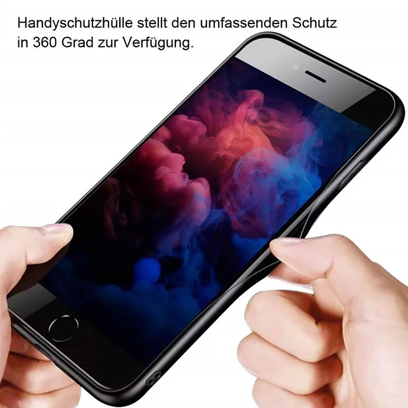 

100pcs Black Matte TPU Phone Case For iPhone 6 6s 7 8 Plus 5S Ultra Thin Soft Silicone Protective Cover 4.7'' 5.5inch Cases