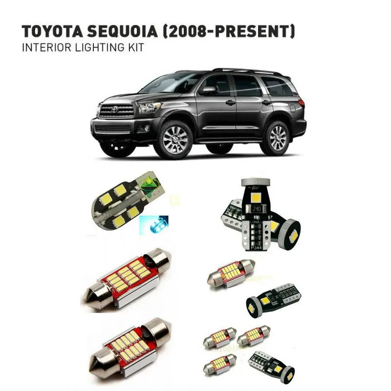 Светодиодные лампы салона автомобиля Toyota sequoia 2008 20 шт.|Сигнальная лампа| |