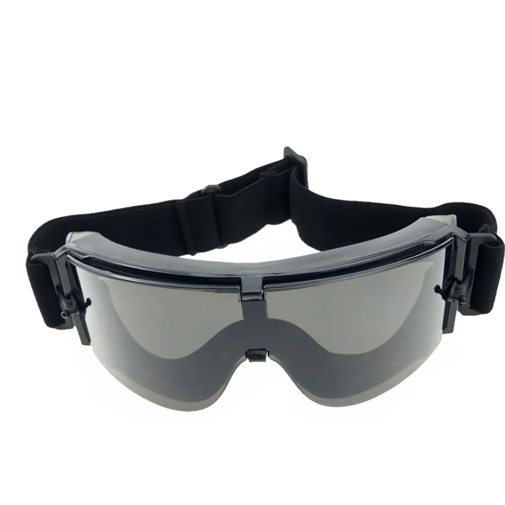 

Hunting Combat X800 Military Goggles Tactical Army Sunglasses Paintball Airsoft Hunting Combat Tactical Glasses Black Frame