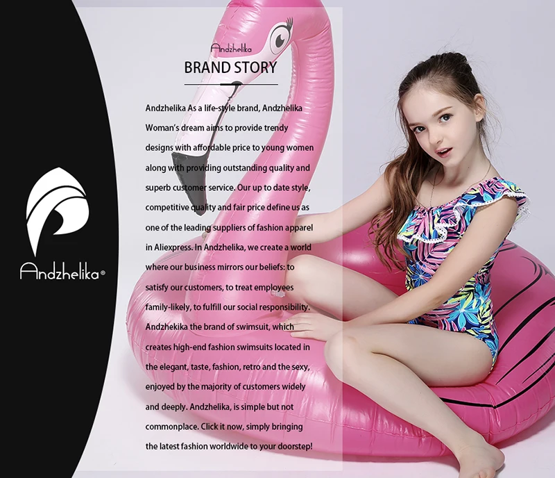Andzhelika bikini купальник монокини для девочки AK1897