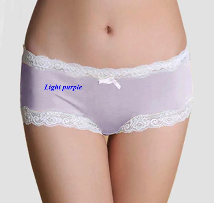 light purple Натуральный шелк женский кружева сексуальное женское белье, чистый шелк кружевное нижнее белье женские, шелк женские боксеры, чистый шелк кружево трусики - Цвет: light purple