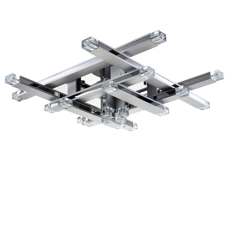 Потолочная лампа для столовой Современный хрустальный алюминиевый трубчатый