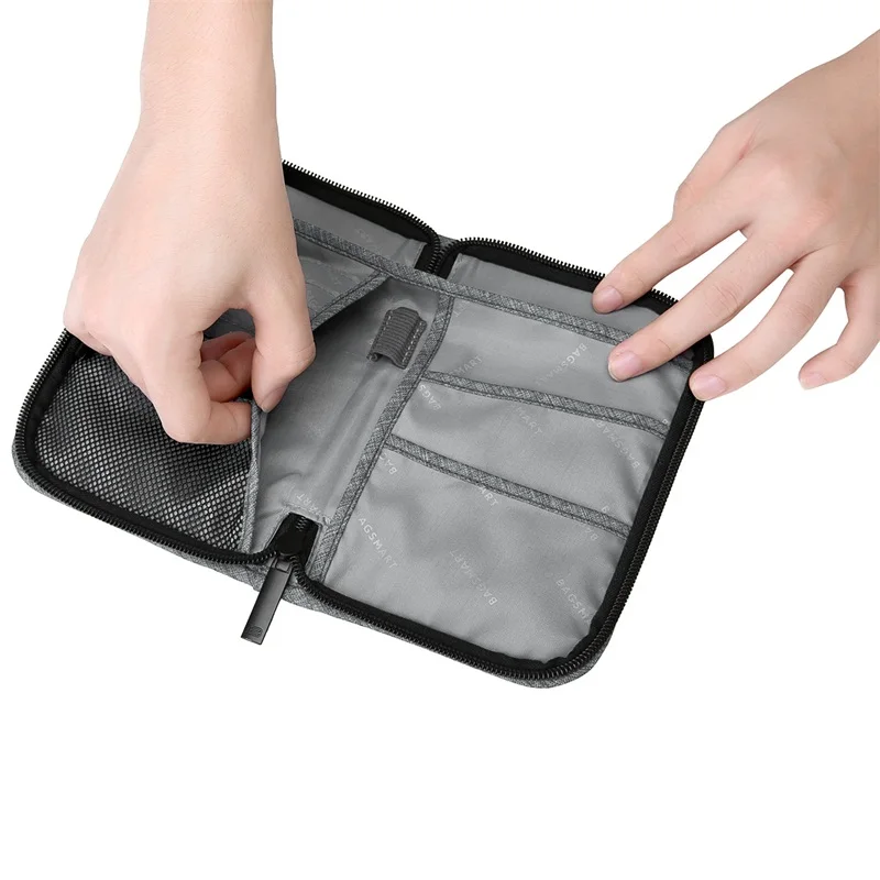 BAGSMART многофункциональная дорожная сумка для паспорта RFID Паспорт ID держатель для карт банковская карта сумка клатч держатель на молнии Чехол кошелек