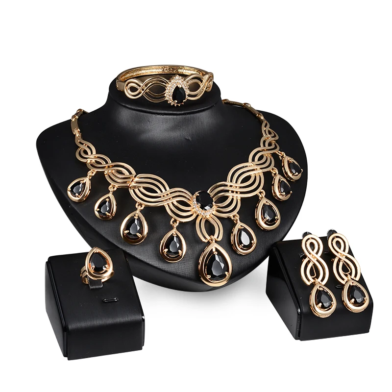 Комплект из колье и серёг с имитацией фианита|crystals necklaces earrings|necklace earringzircon crystal