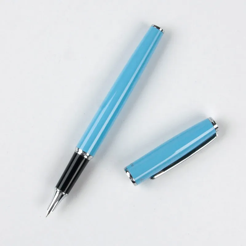 

High quality gift Fountain pen Full metal silver Clip luxury pens Wingsung Stationery Office school supplies ink pens