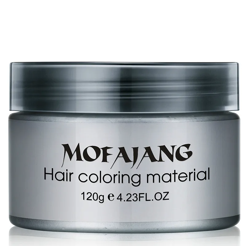 Unisex Color Hair Wax Dye One-time Molding Paste Seven Colors Available Grandma Gray Green | Красота и здоровье