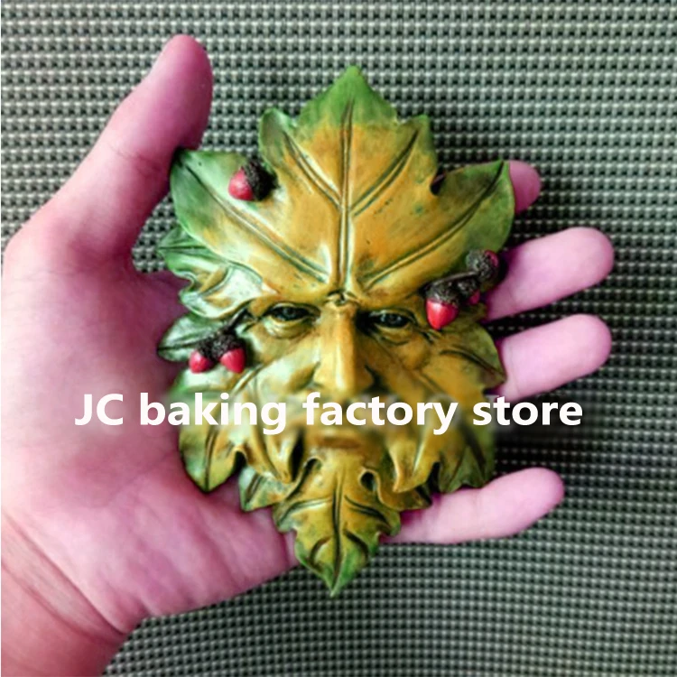 Man leaves nutSilicone soap mold handmade molds silica gel Aroma stone moulds candle mould cake decorations tools | Дом и сад