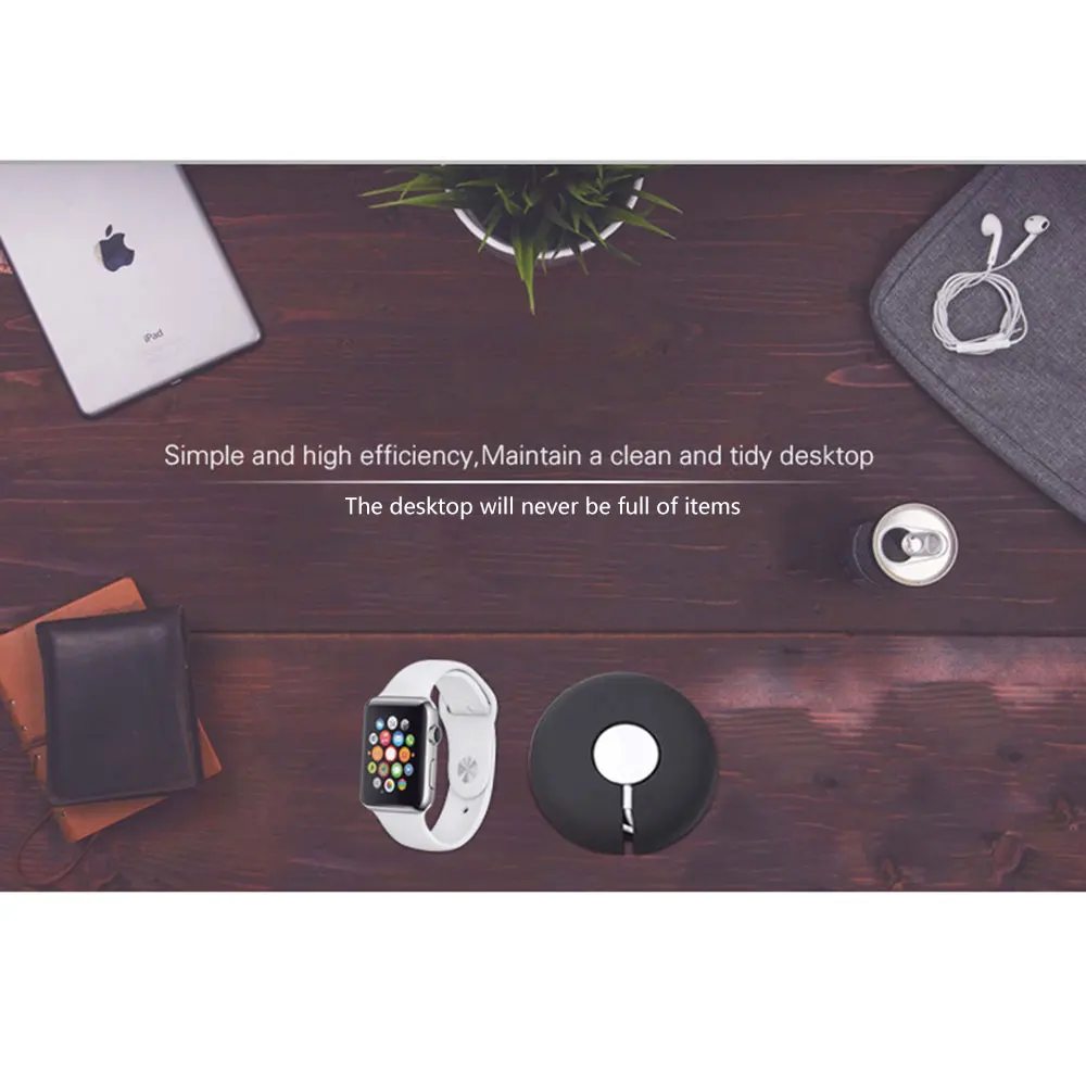 Чехол для зарядки Apple Watch, мягкий силиконовый держатель для зарядного устройства, чехол для док-станции/защитный чехол для хранения для iWatch Series 4/3/2/1