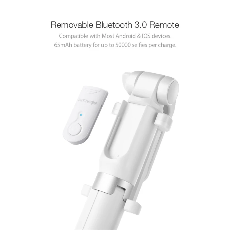 BlitzWolf BW BS3 спортивный 3 в 1 беспроводной bluetooth штатив селфи палка Универсальный