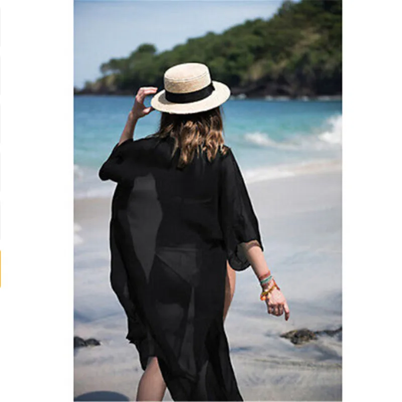 Сексуальные бикини-саронг пляжные накидки 2018 новая туника вязаный пляжный