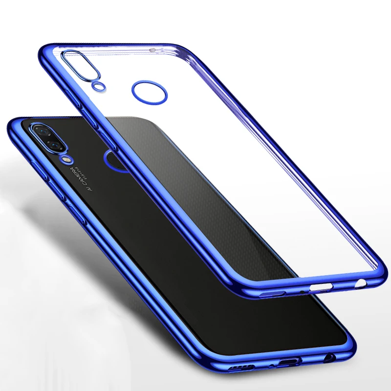 Чехол для Xiaomi Redmi 7 роскошный чехол из ТПУ с лазерным покрытием Xiomi Note Pro мягкие