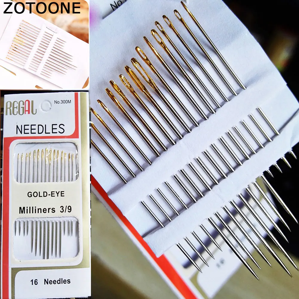 ZOTOONE 16 шт./пакет хвост позолоченный Нержавеющая сталь ручной швейные и вязальные