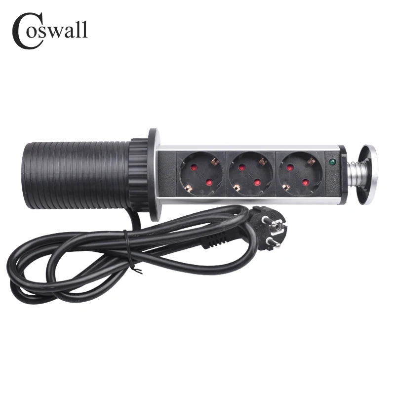 COSWALL 16A тянуть POP UP 3/4/5/6 Мощность гнездо Кухня стол настольные розетки панели
