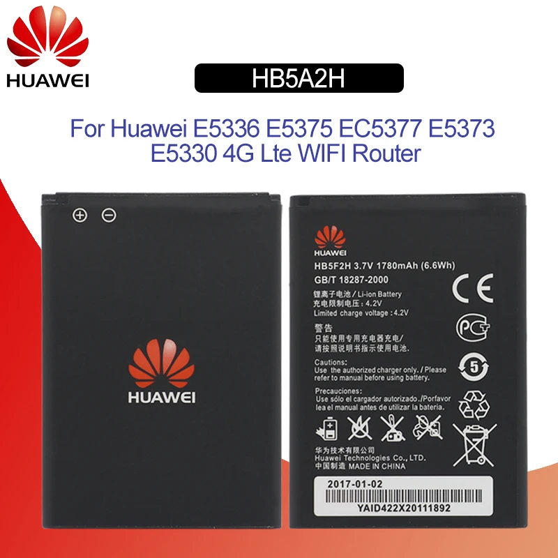 Оригинальный аккумулятор для телефона Hua Wei HB5F2H 1780 мАч Huawei 4G Lte WIFI роутер E5336 E5375 EC5377