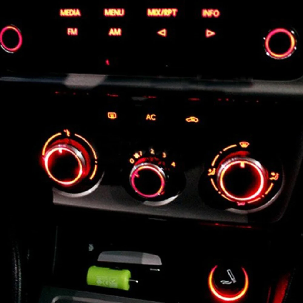 3 шт. ручка кондиционера из алюминиевого сплава переменного тока для Volkswagen VW POLO 2004