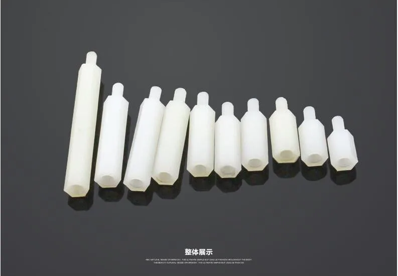 Нейлоновая стойка-распорка для материнской платы 100 шт./упаковка M3 + 6 мм с резьбой