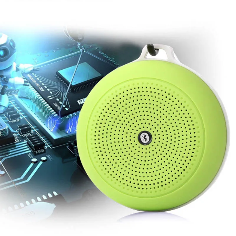 Маленькая круглая Беспроводная Bluetooth колонка FM радио музыкальный плеер с
