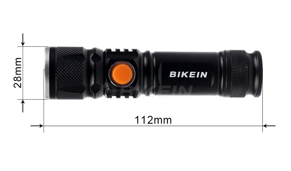 BIKEIN USB Перезаряжаемый светодиодный фонарик Масштабируемые лампы 500LM велосипедная фара MTB фонарь для велосипеда с креплением