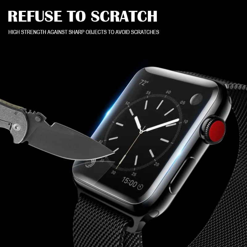 Гидрогелевая пленка для Apple Watch Series 4 40 мм 44 мм мягкая полноразмерная Защитная пленка для Iphone Watch 3 38 мм 42 мм