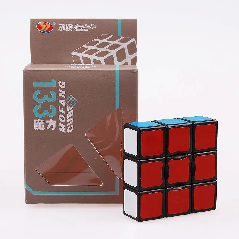 

Yj 1x3x3 магический скоростной кубик профессиональная фотоквадратная игрушка скоростной кубик Yongjun 133 Нео кубик обучающие игрушки для детей