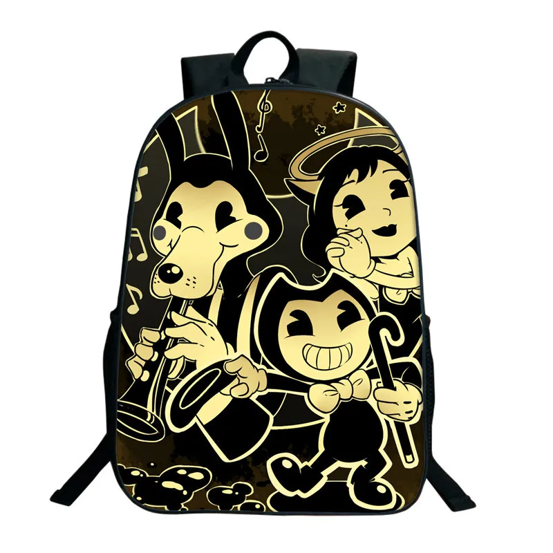 Рюкзаки Bendy And The Ink Machine для студентов детские рюкзаки Boris двухслойная школьная