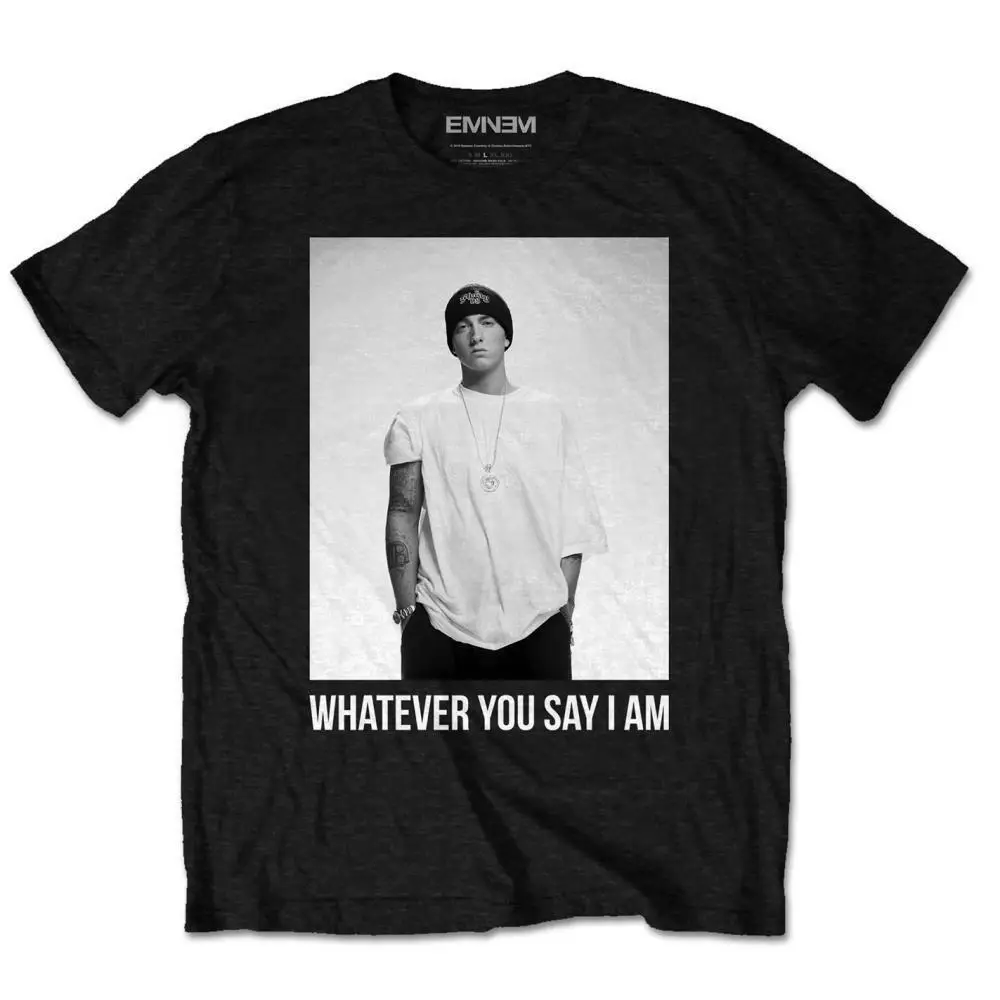 Футболка Eminem 'Whatever' новая и официальная! Летние рубашки с короткими рукавами