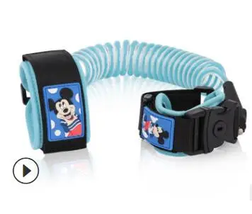 length 2.5m Disney ремни мультфильм малыш анти потерянный рюкзак Antilost запястье ссылка детский школьный прогулочные поводки Сумка Браслет ремень - Цвет: length 2.5m