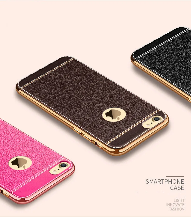 S&ampJ Phone 6 6s Plus Fashion Luxury Leather Cell Case for IPhone 7 8 7Plus 8Plus X |
