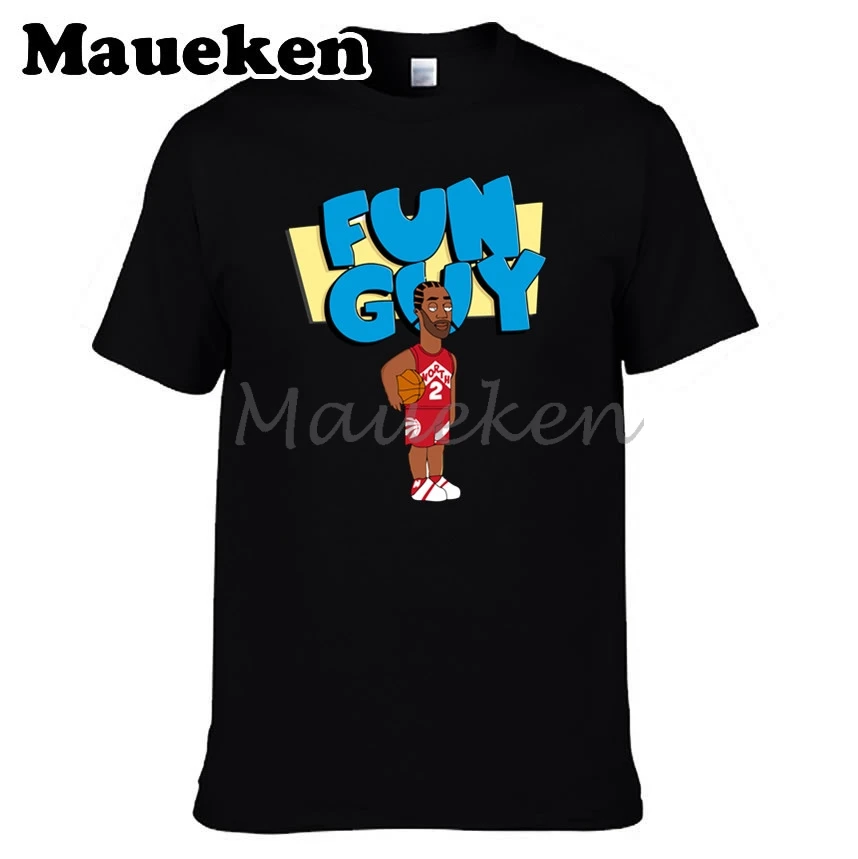 Мужская футболка The Fun Guy Kawhi Leonard 2 MVP одежда мужская с круглым вырезом W19052851|t shirt